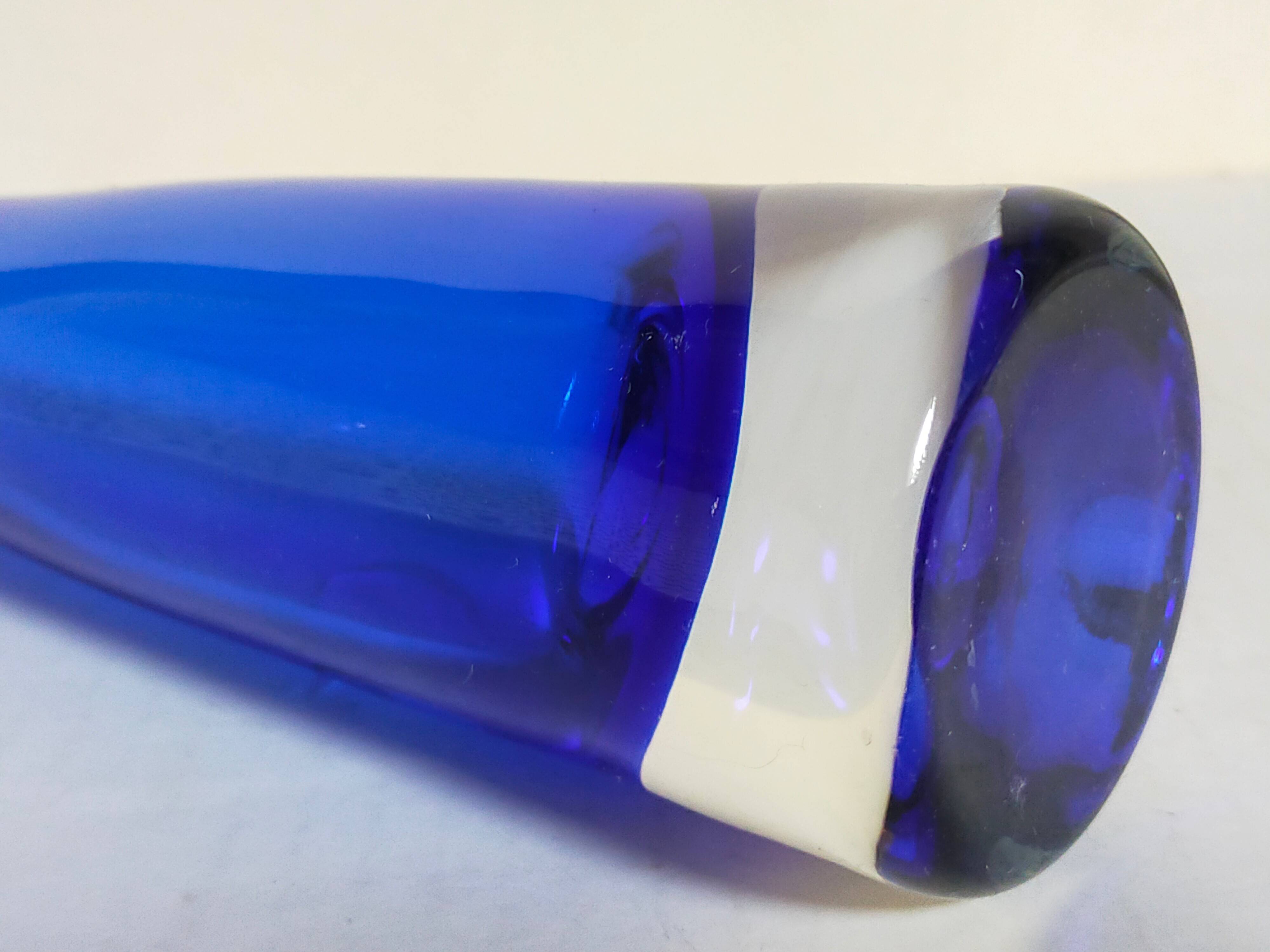 Duo of vintage glassblower soliflores