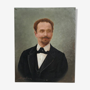 Portrait in oil L. DUGARDIN