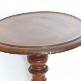 17th century light stand in solid walnut