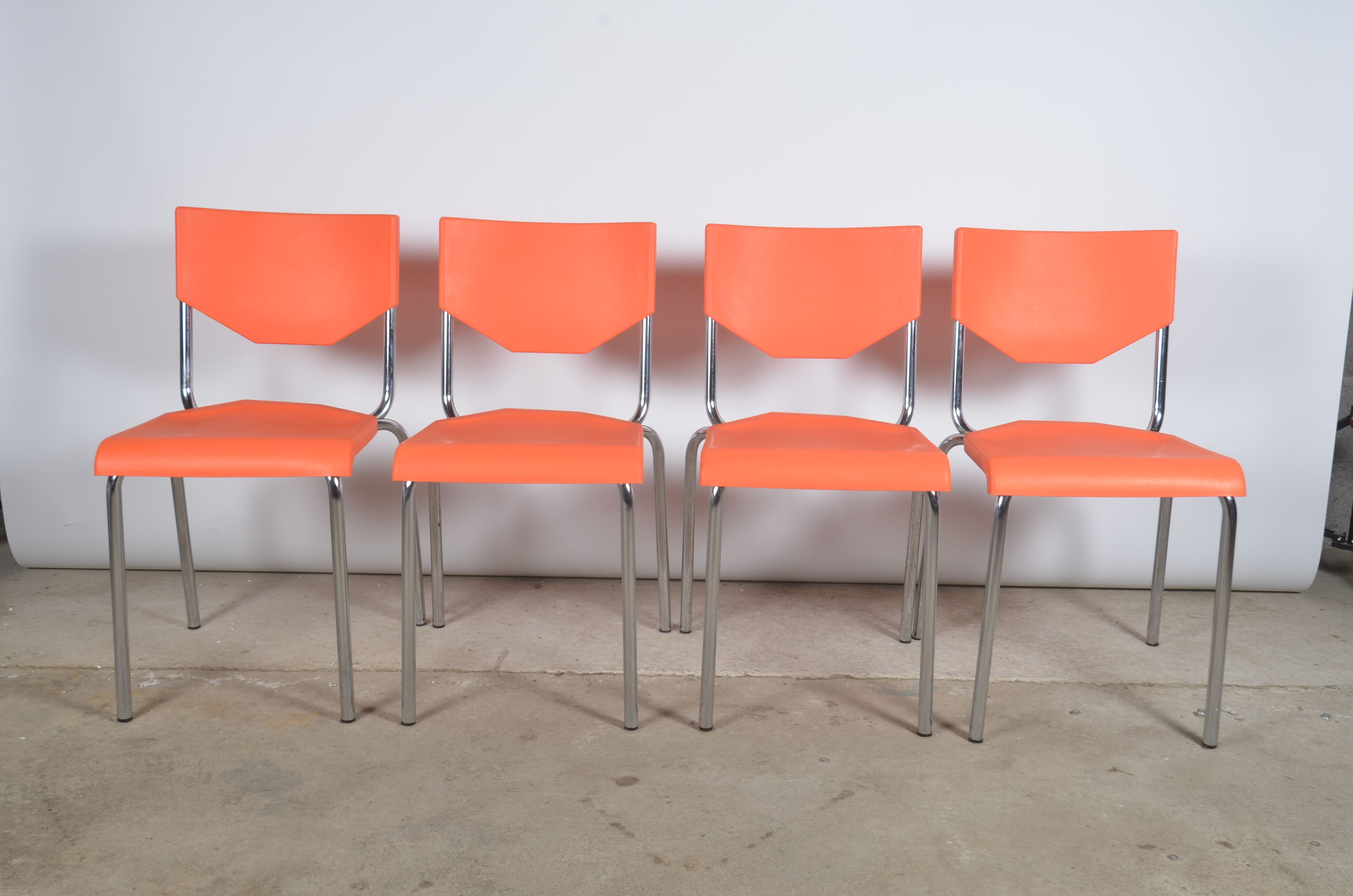 Vintage orange chairs