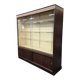 XL vintage wooden display cabinet / sideboard / wall cabinet