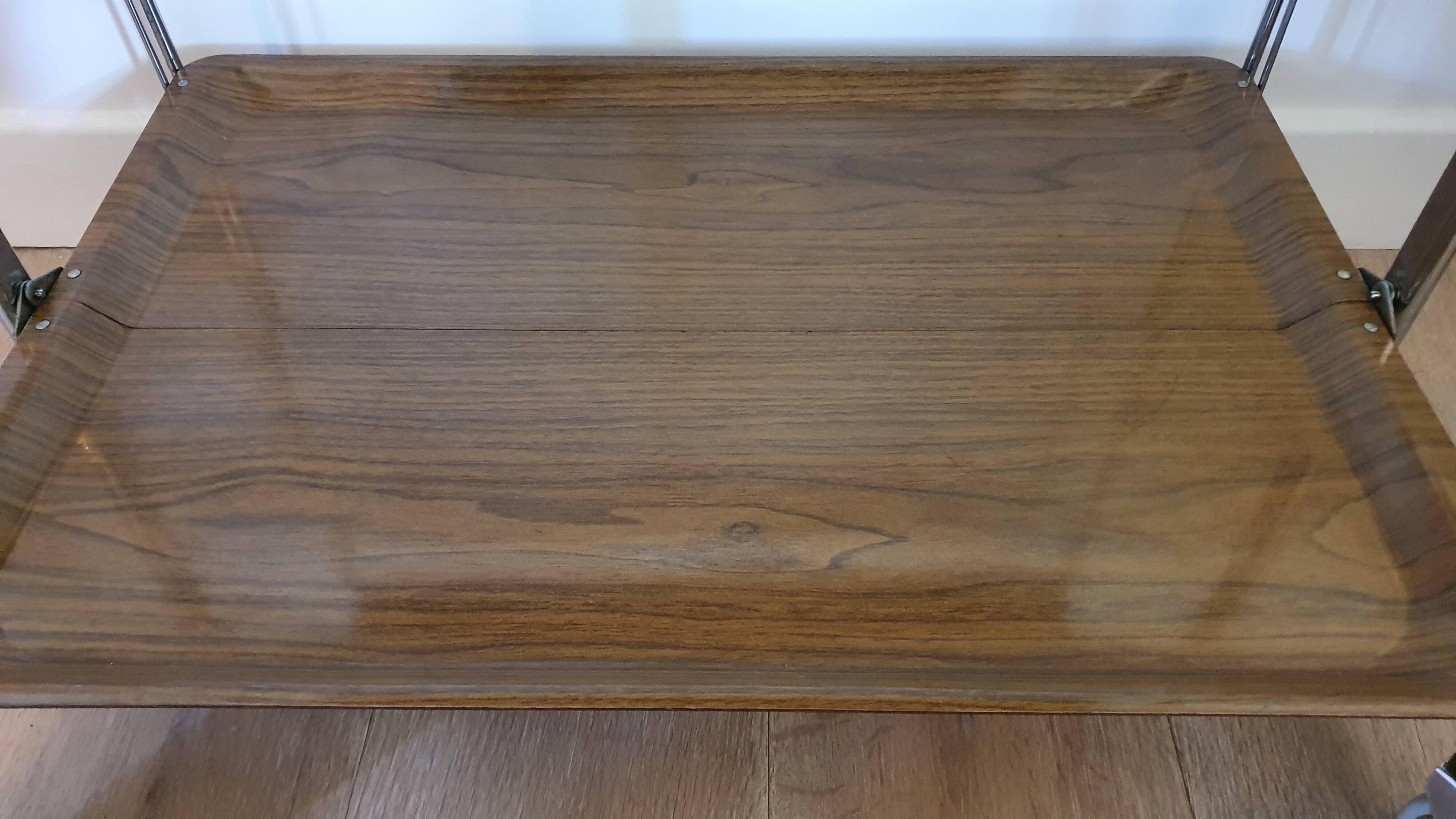 Desserte roulante en formica vintage