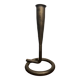 Handmade brutalist cast iron candle holder