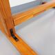 Oval table / vintage pine console from the 60s 70s