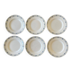 6 old earthenware plates from Saint-Amand (North)