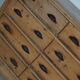 Antique German pine shop cabinet, early 20th century