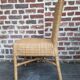 4 dining chairs in natural rattan and woven wicker