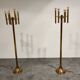 Pair of brass Sciolari floor lamps, 1970s