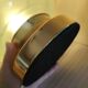 Frosted textured green globe touch lamp