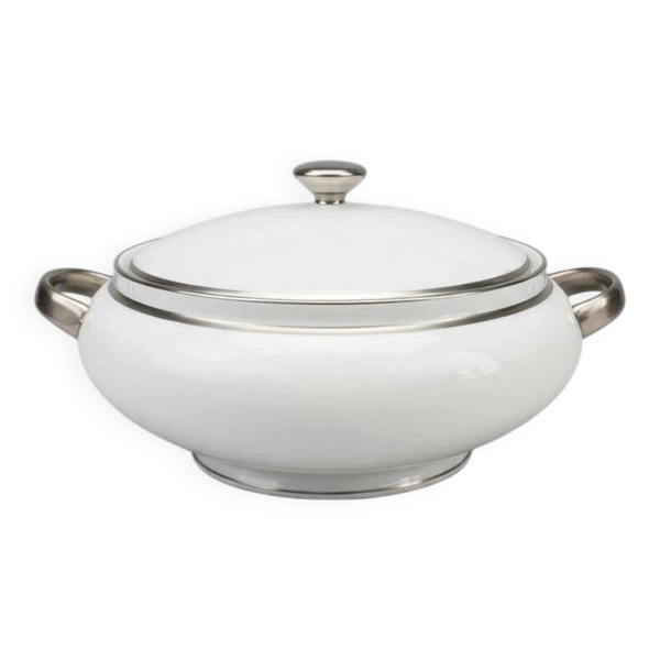 Soupière Raynaud modèle Fontainebleau platine