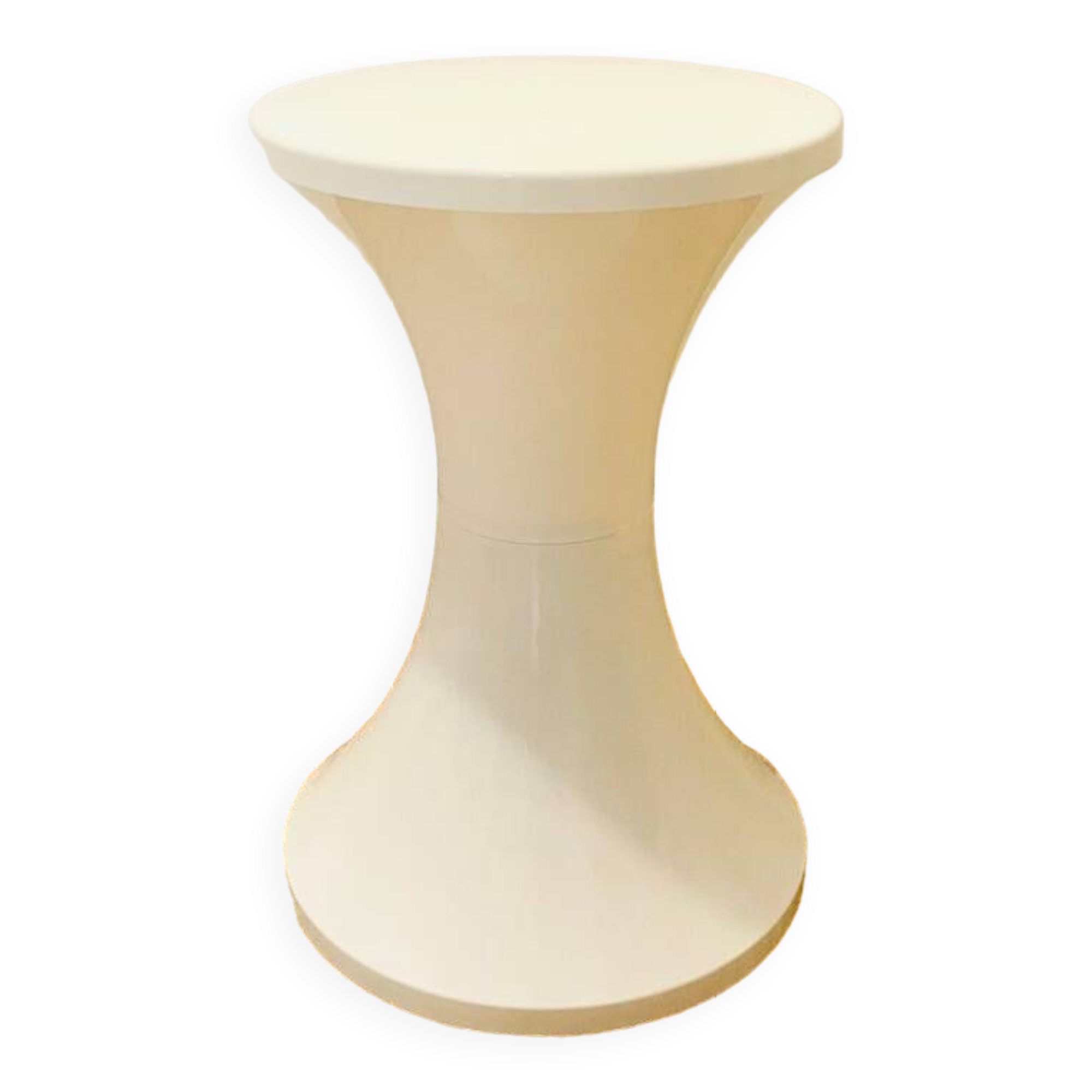 White Tam Tam stool 1970 Tam Tam logo