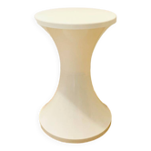 White Tam Tam stool 1970 Tam Tam logo