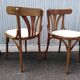 5 vintage bistro chairs