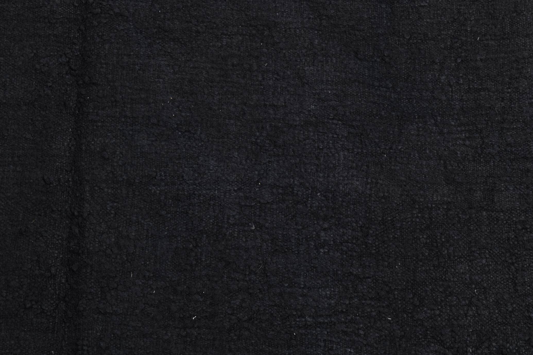 5x7 Dark Navy Blue Solid Turkish Vintage Kilim Rug For Bedroom, 156x223 Cm