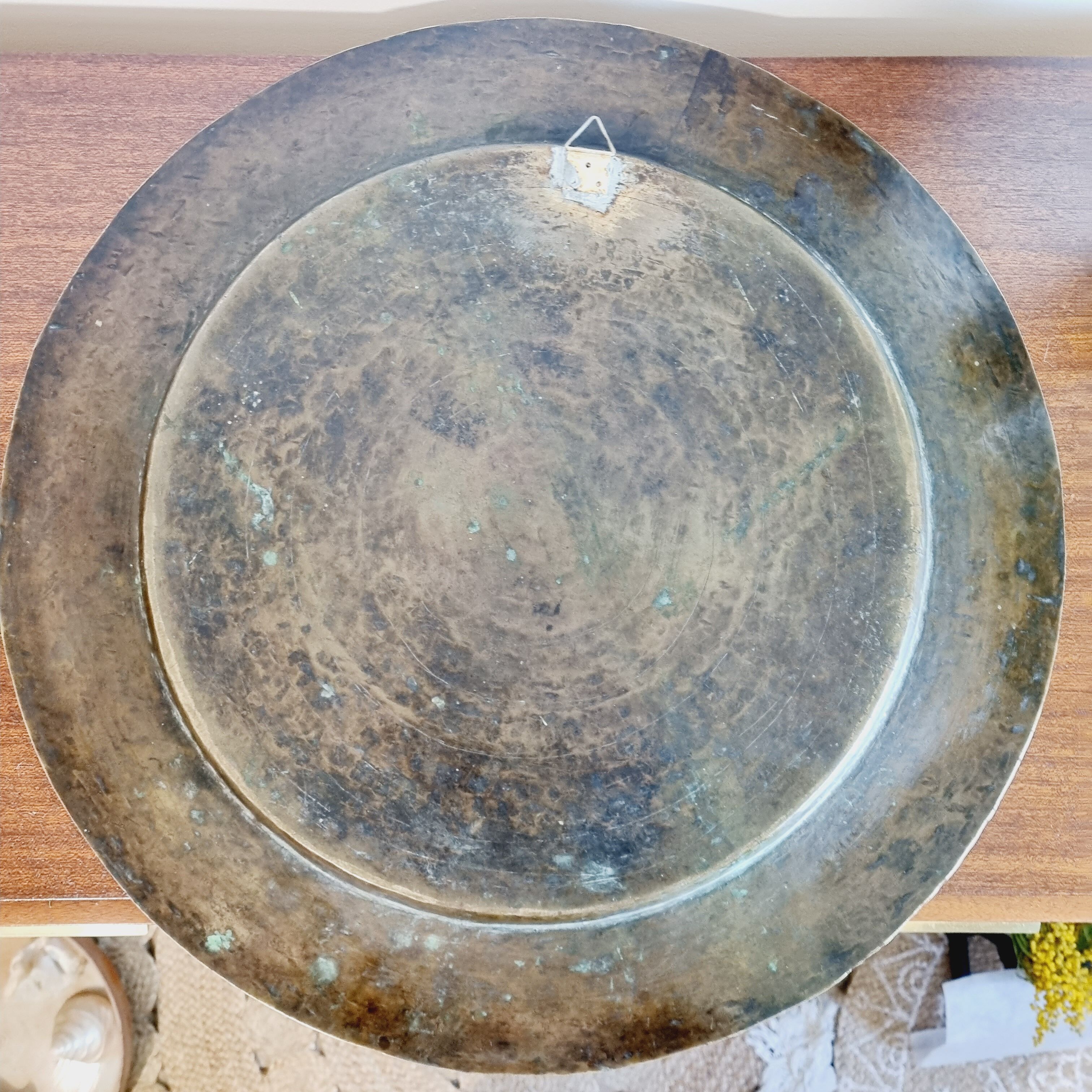 Solid brass wall tray
