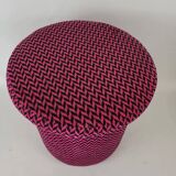 Vintage pouf stool from the 70s and 80s