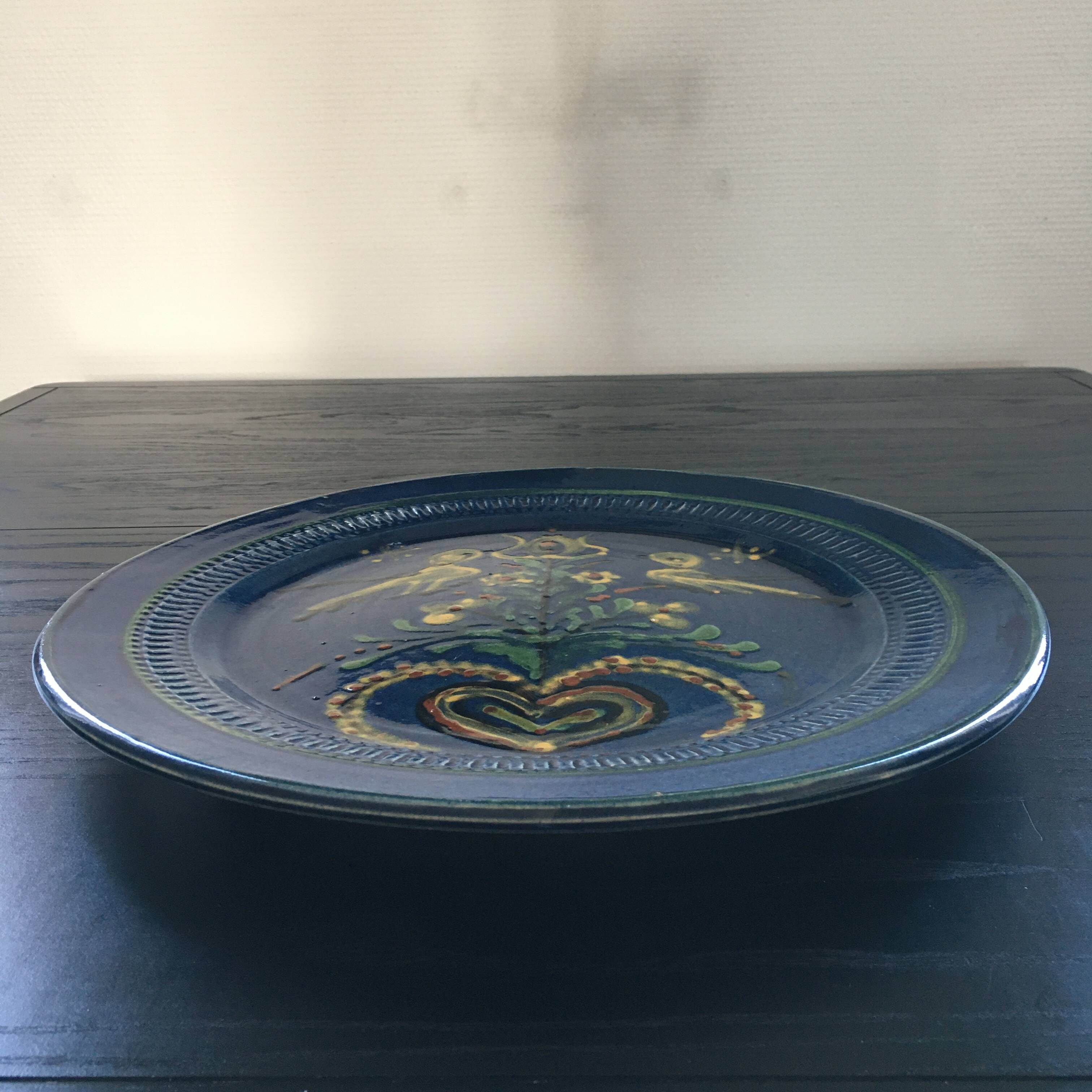 Large decorative dish from Savoie