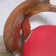Fauteuil de bureau en noyer massif XIX°