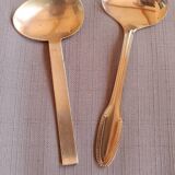 Set of 2 silver-plated baby spoons