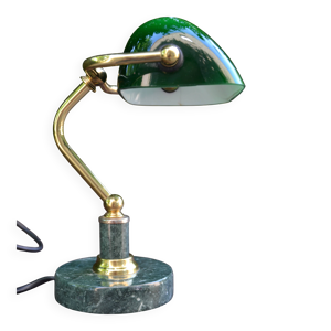 Lampe de banquier socle