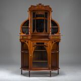 Art Nouveau Cabinet with Mirror, 1890s
