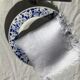 7 square towels, bordered damask cotton