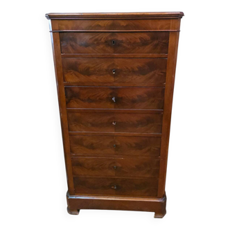 Louis Philippe style mahogany secretary-chiffonier