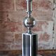 Large floor lamp from Maison Barbier, chrome Bauhaus design lamp.
