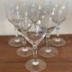4 crystal wine glasses with stems