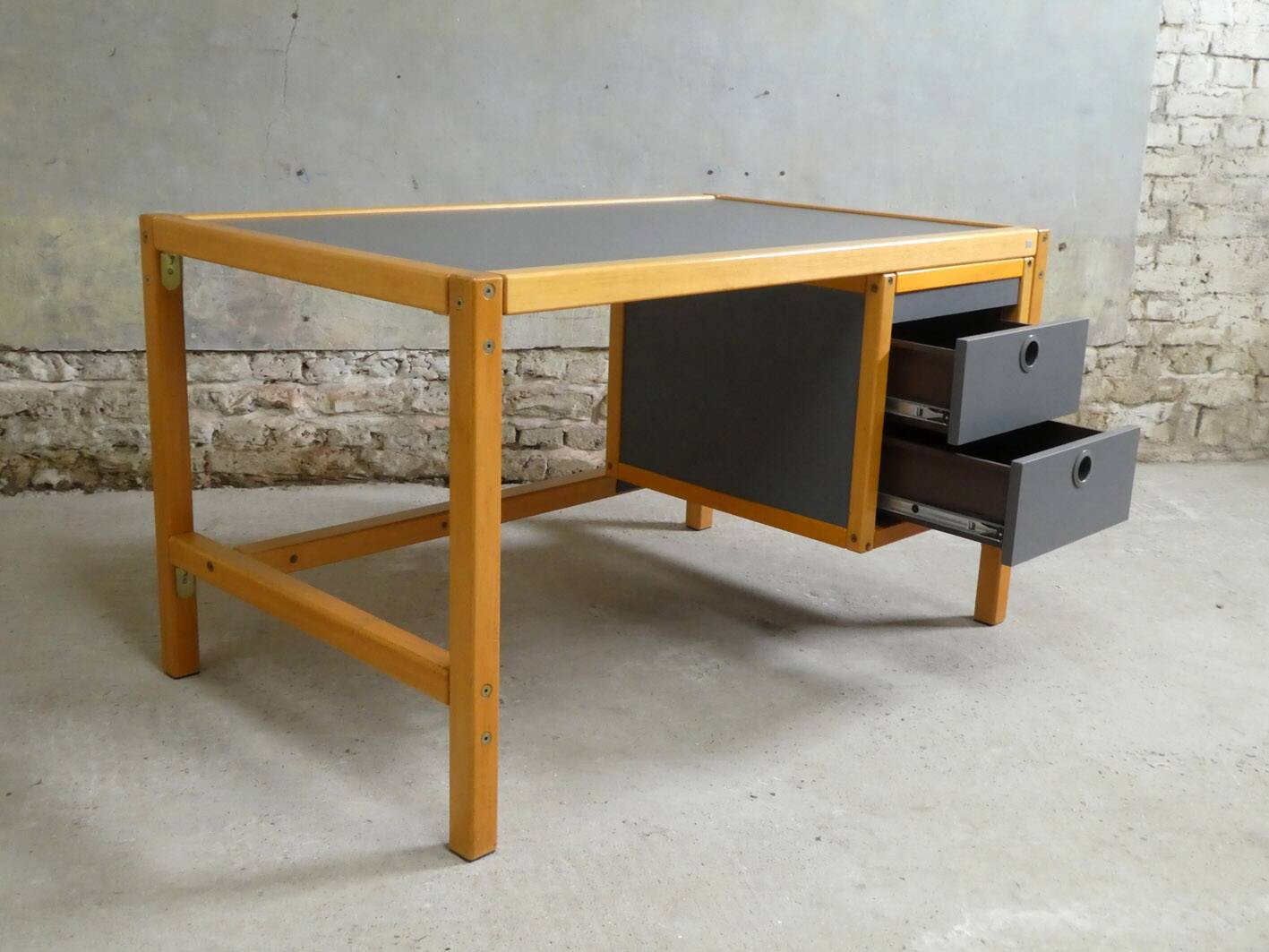 Elm desk, New Forms, 1980