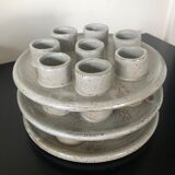 Three ceramic snail plates