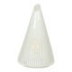 Conical Murano glass lamp with white striped patterns. 1970s.