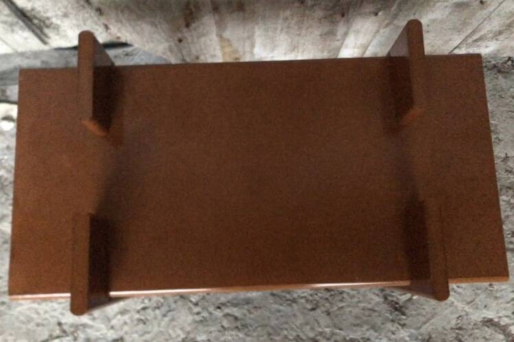 Old bedside table nightstand design wood 80s vintage