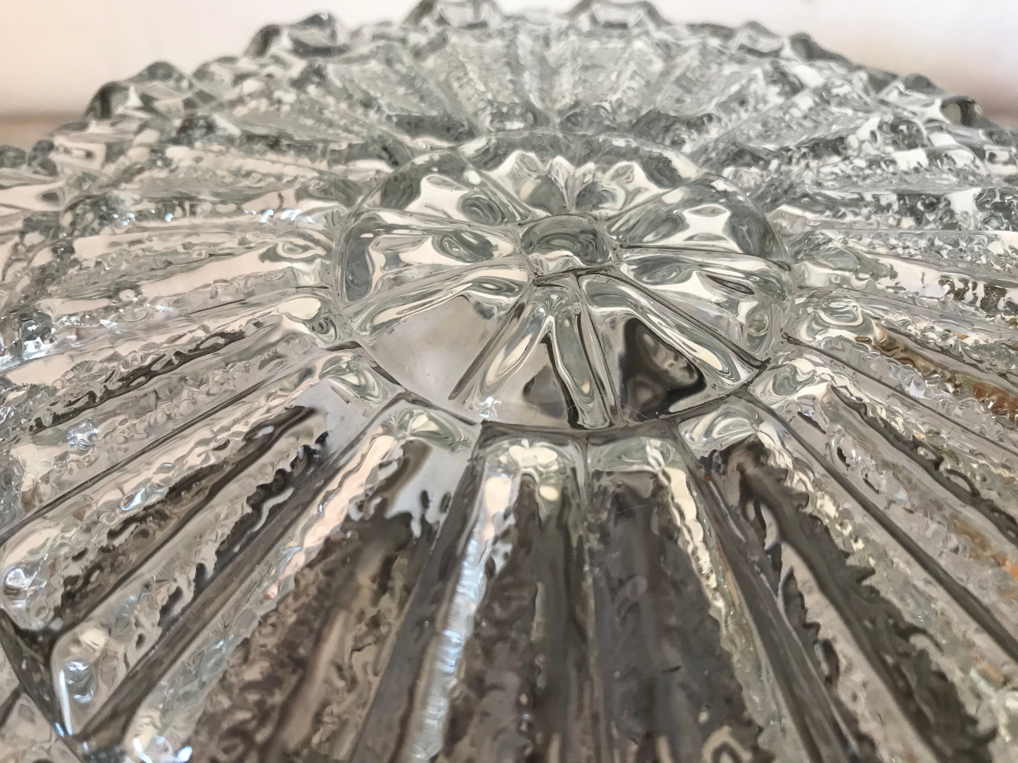 Vintage moulded glass ceiling light