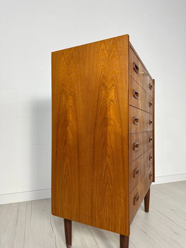 Commode danoise originale en teck, vintage années 1960