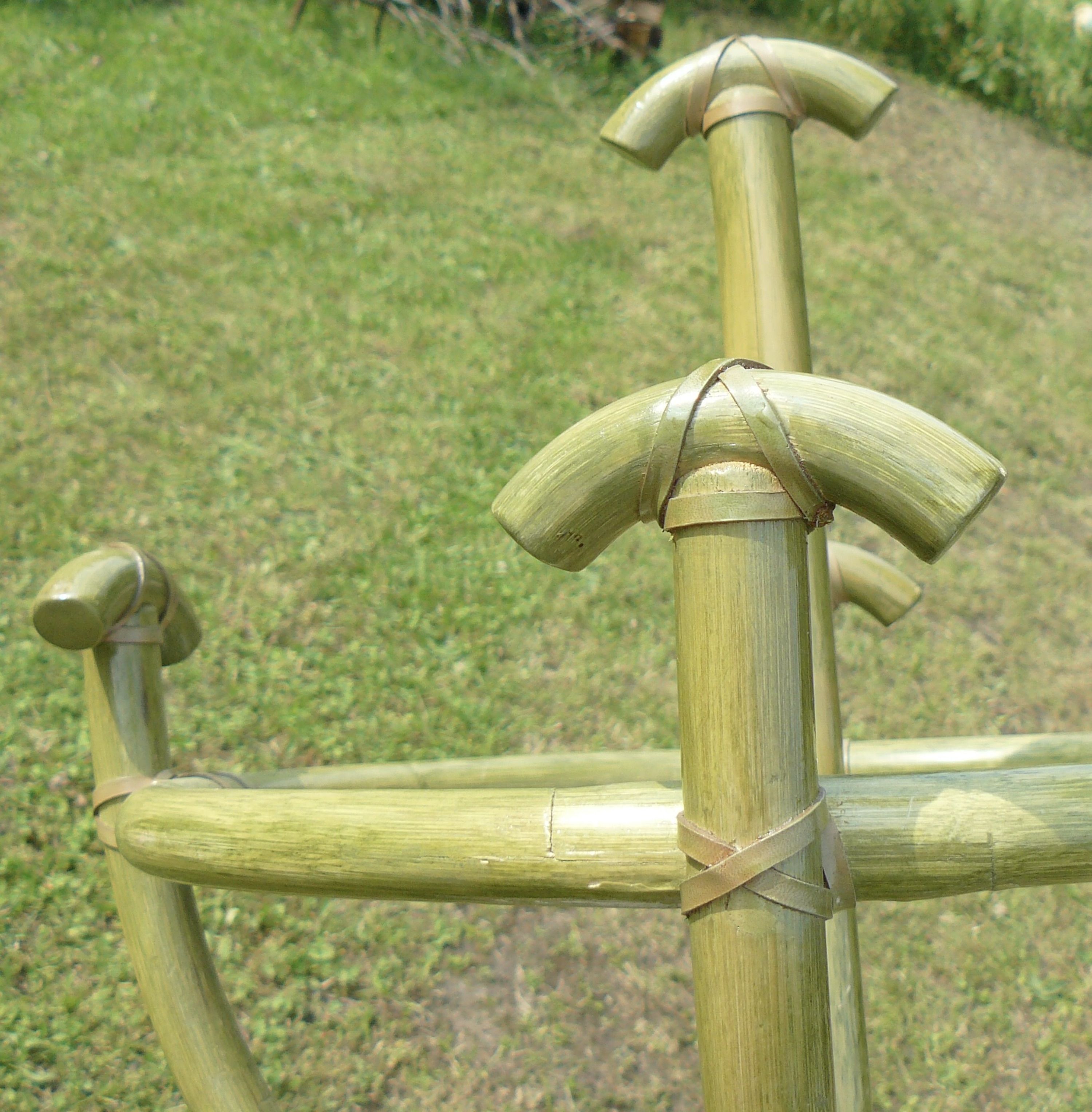 Coat rack parrot bamboo and rotion Roche Bobois Maugrion vintage 1970-80