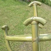 Coat rack parrot bamboo and rotion Roche Bobois Maugrion vintage 1970-80