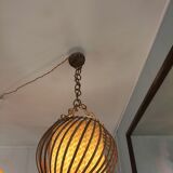 Rattan chandelier