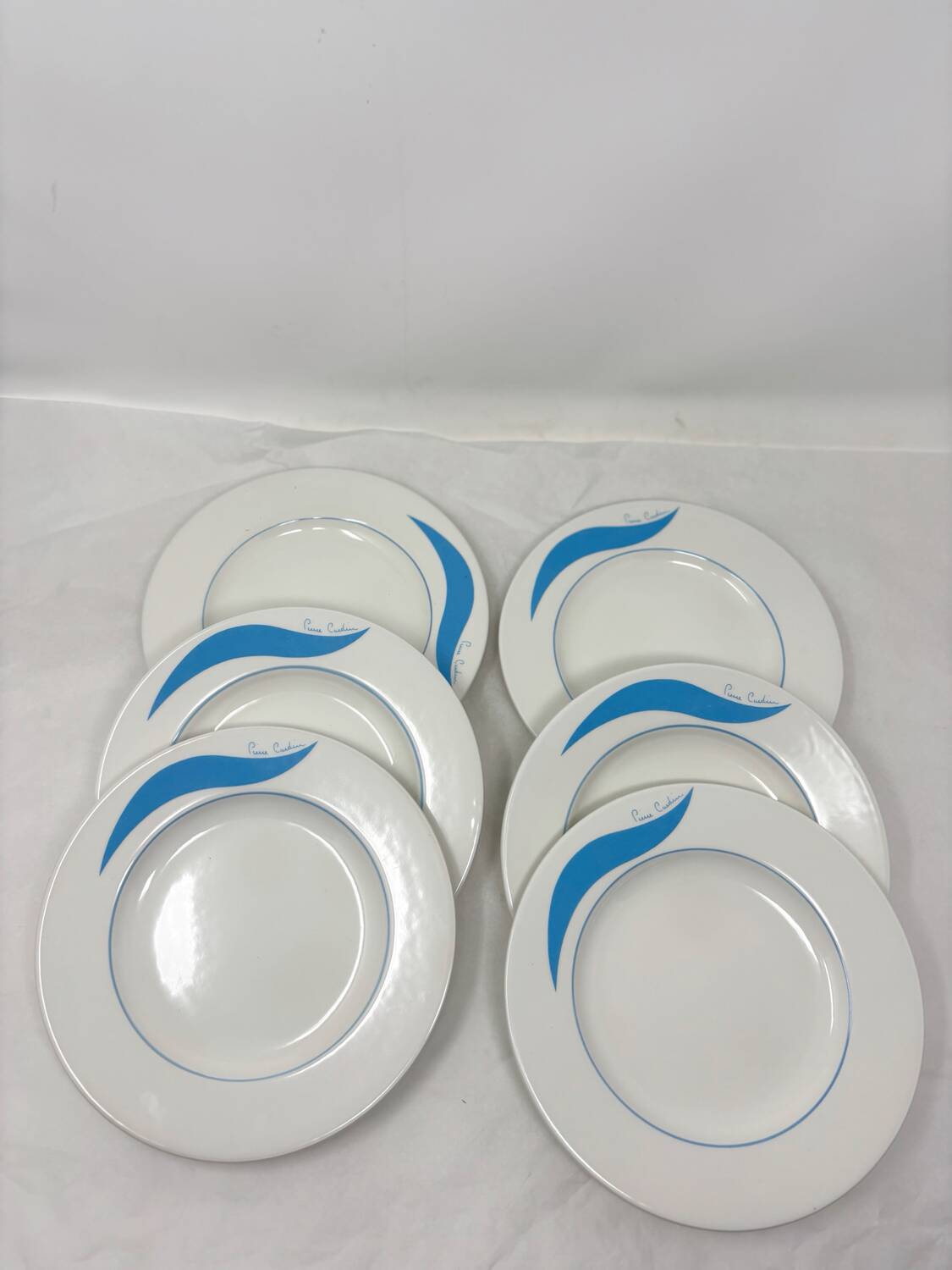 6 Pierre Cardin dessert plates