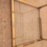 Table basse cube laiton