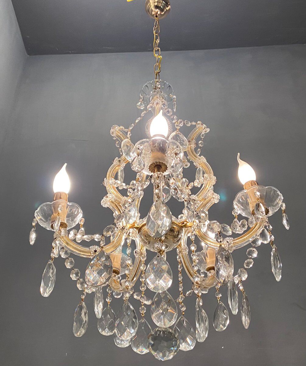 Vintage Italian Crystal Chandelier