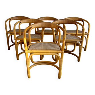 Vintage bamboo chairs