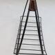 Log metal and cane log basket 1960