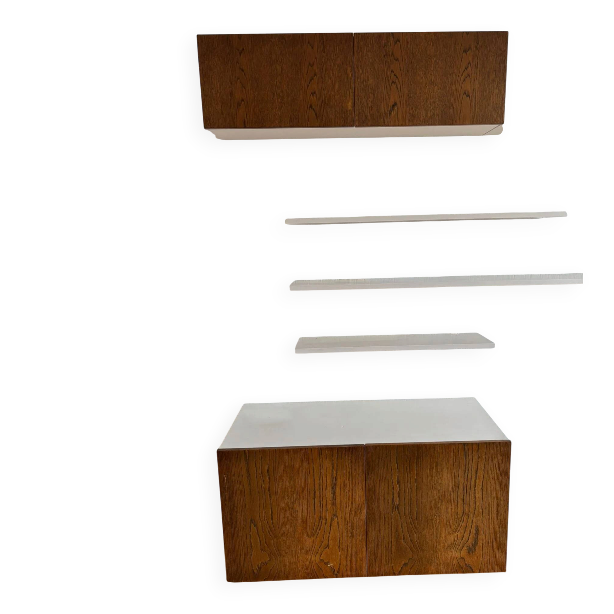 Vintage floating wall unit by Banz Bord, 1970s.