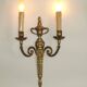 Large Vintage French Empire Style Bronze Double Wall Light With Urn Detail 4887