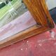 Art Deco Mirror Wood and Gold Stuk