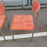 Set of 4 vintage chrome antique chairs