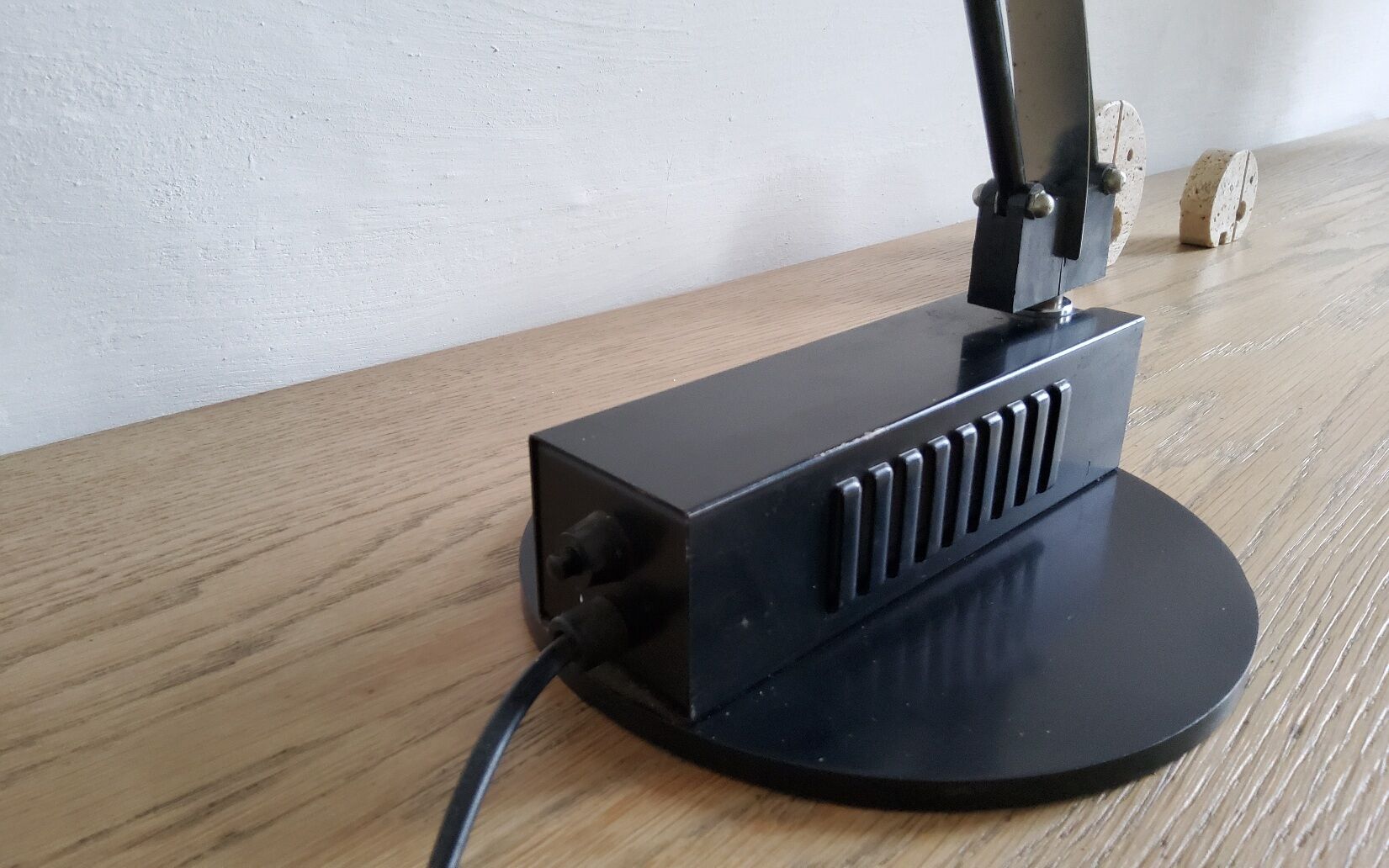 Pair of vintage w&o model lamps by Ketoff for aluminor, 1980s