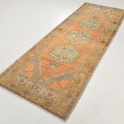 3x9 Long Wide Vintage Runner Rug, 105x290Cm