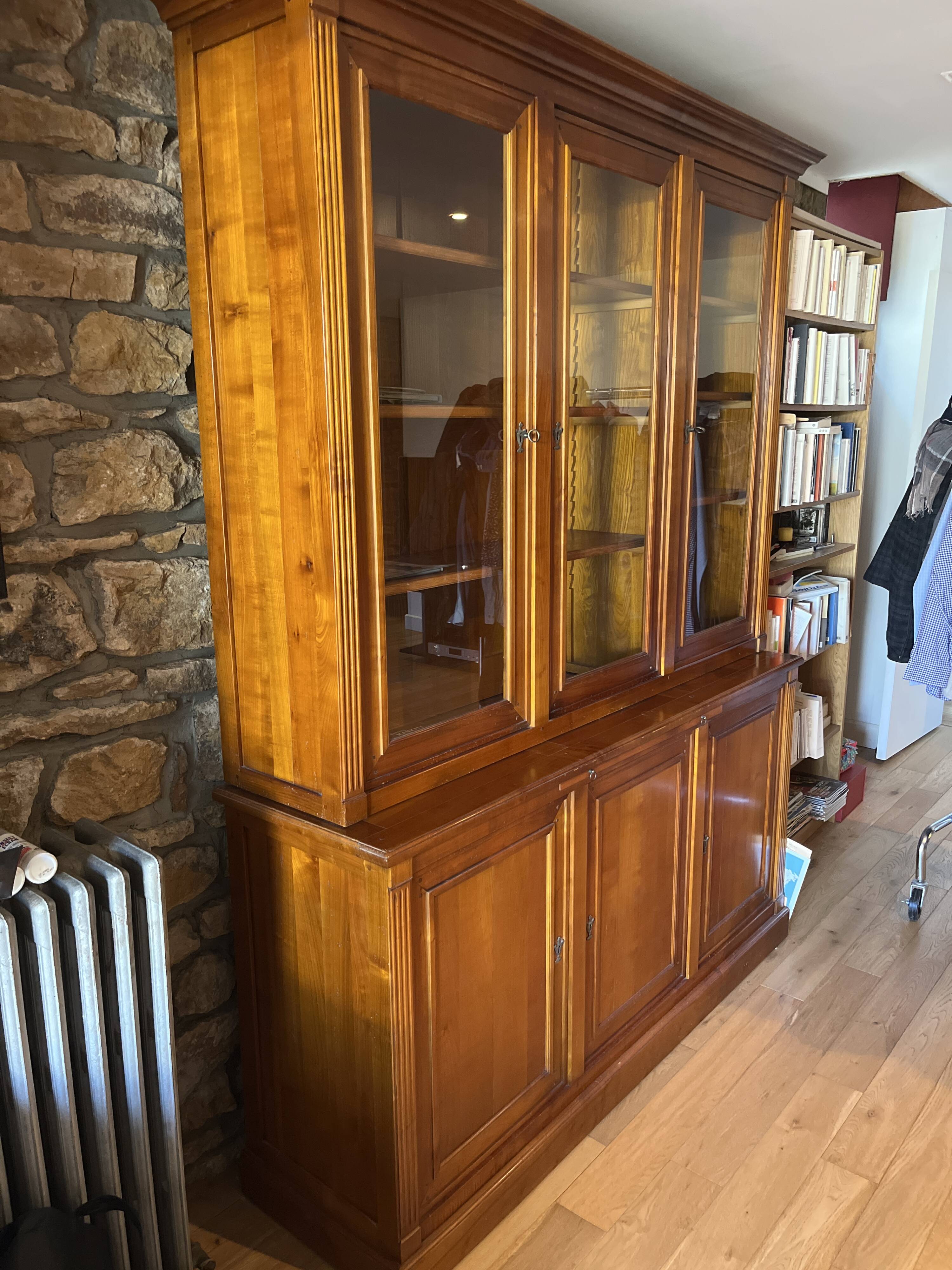 Grange library in cherry wood